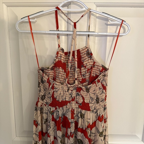 Free People Heatwave Printed Maxi Dress in Sunset Combo Red Floral 45180 - Picture 7 of 13
